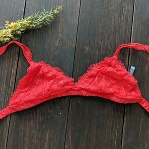 AERIE Red Bralette small